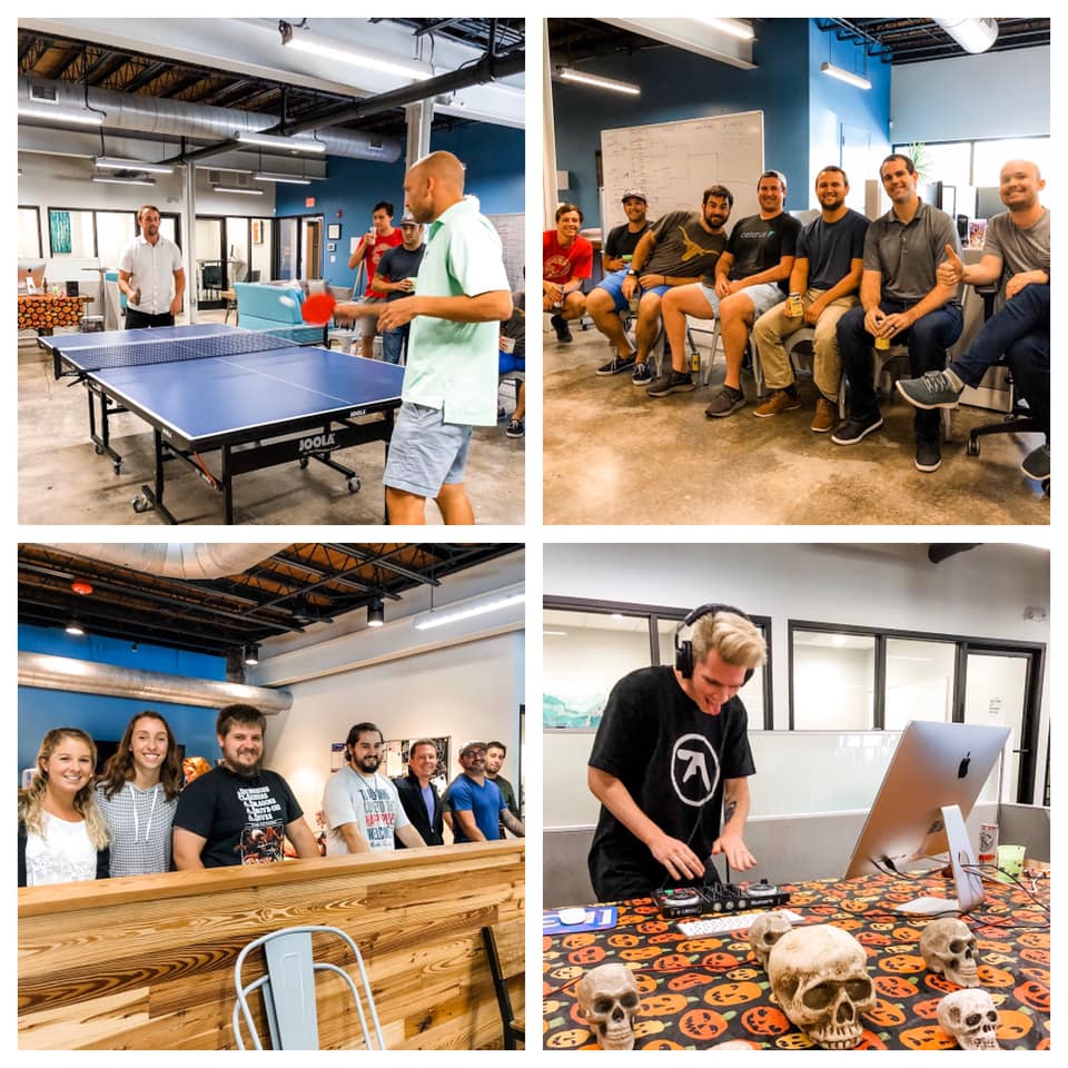 Ceterus's tweet photo. Scenes from the Ceterus Ping Pong Tournament last week - the competition was fierce - and the fun plentiful! #pingpong #djcinco #ceterus #workhardplayhard #empoweringentrepreneurs #chstech https://t.co/zYJvAMkP0V
