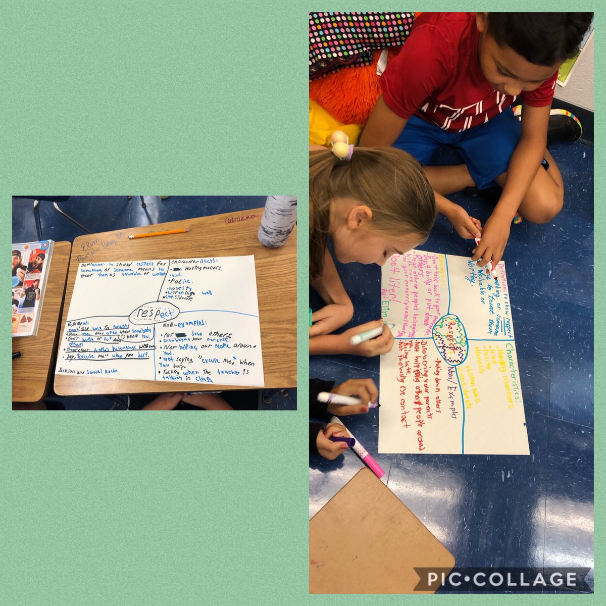 JessicaVandesc1's tweet photo. Students brainstormed “respect” using a Frayer Model for the Laws of Life essay contest. @LaurelOakElem https://t.co/dMCEsXE3fy