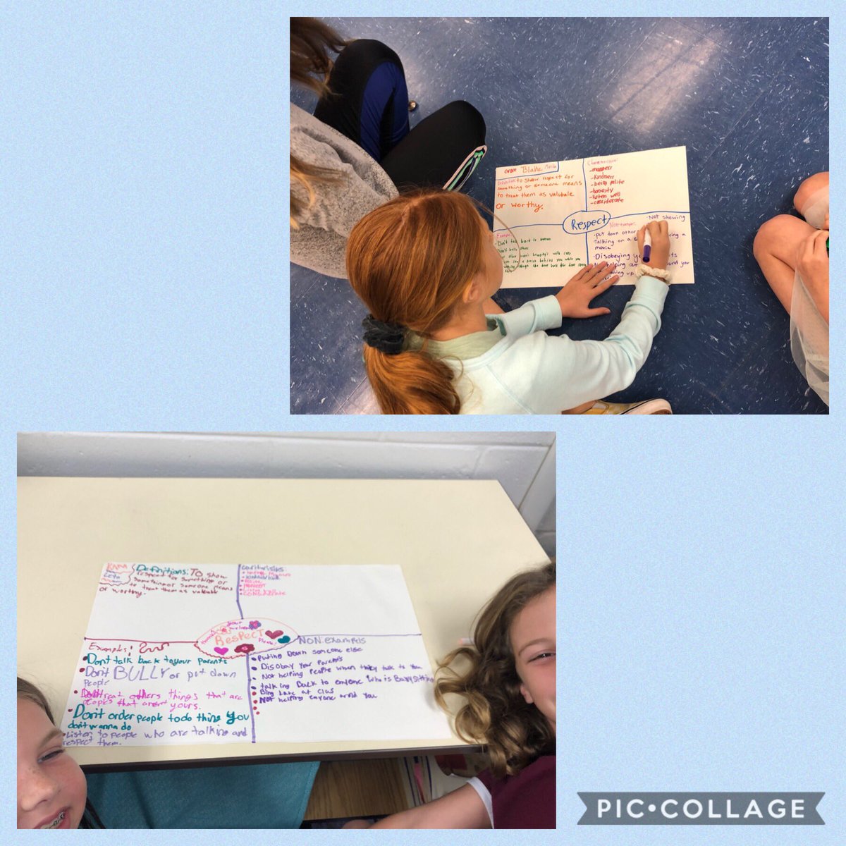 JessicaVandesc1's tweet photo. Students brainstormed “respect” using a Frayer Model for the Laws of Life essay contest. @LaurelOakElem https://t.co/dMCEsXE3fy