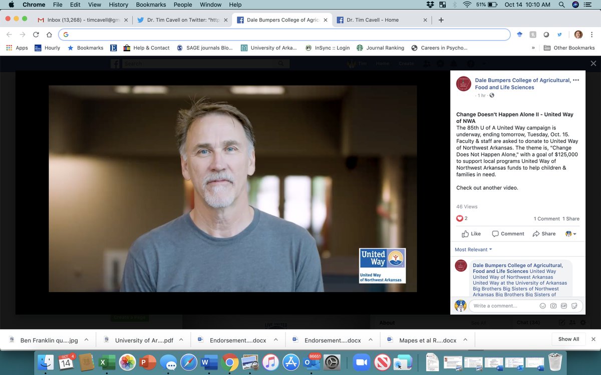 DrTimCavell's tweet photo. My video for United Way's fund-raising campaign to benefit many nonprofits, including Big Brothers Big Sisters of NW Arkansas. @BBBSnwa @BBBSA https://t.co/Q98mgxKF8k https://t.co/mNomcr0OGO