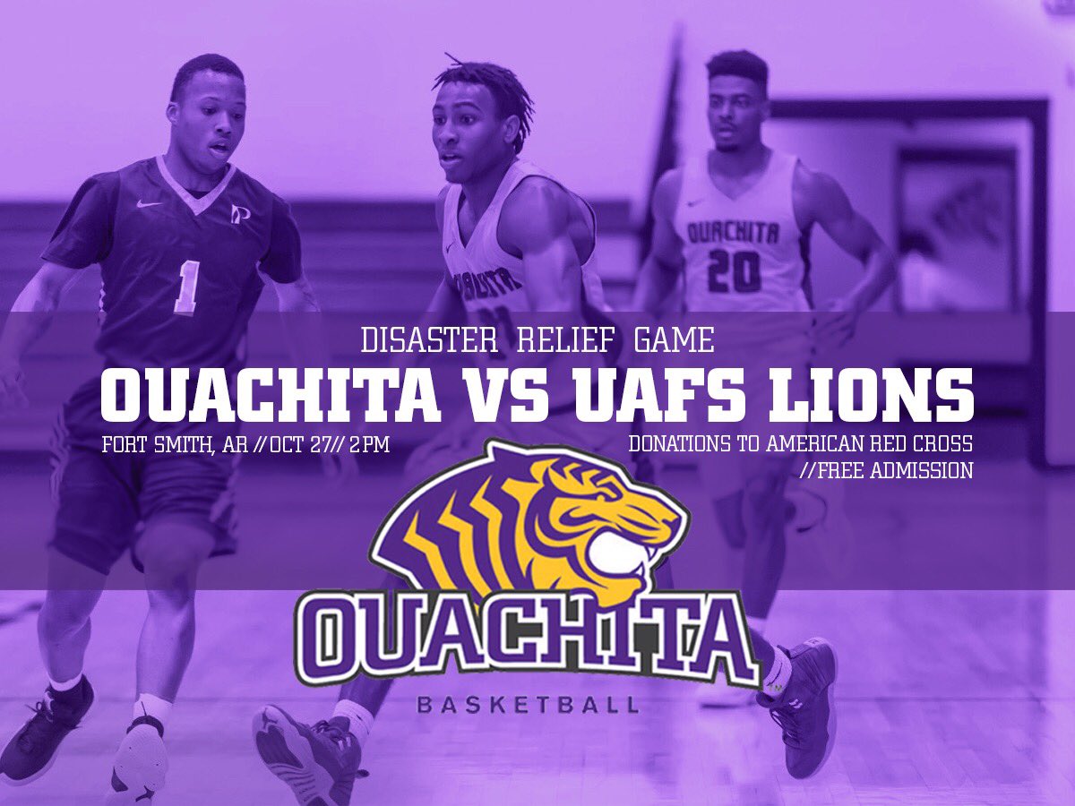 OBUMBB's tweet photo. Proud to support the flood relief efforts of @RedCross!
📆 October 27th
⏰ 2:00 PM
📍 Fort Smith, AR
#BringYourRoar 🏀🐯 https://t.co/dadponhssz