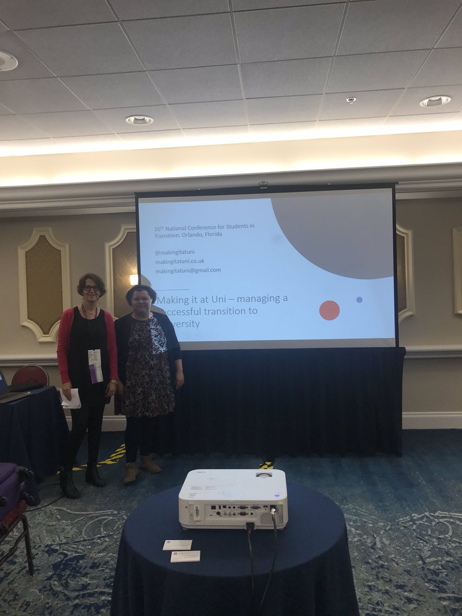 makingitatuni's tweet photo. Fantastic participants at our session this morning on managing student transitions. Really sad to be leaving Orlando-we’ve had such a great time-but taking back some great insights #sit19 #makingitatuni https://t.co/rVXppXaSN1