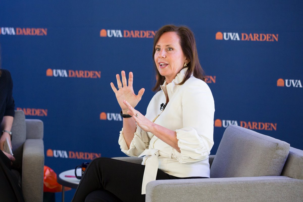 M_M_Frank's tweet photo. So enjoyed my convo with @jeancase about #befearless on Thursday. She has the courage to be authentic.  Hope others will follow. @DardenMBA https://t.co/6vdS3ZjJ2d