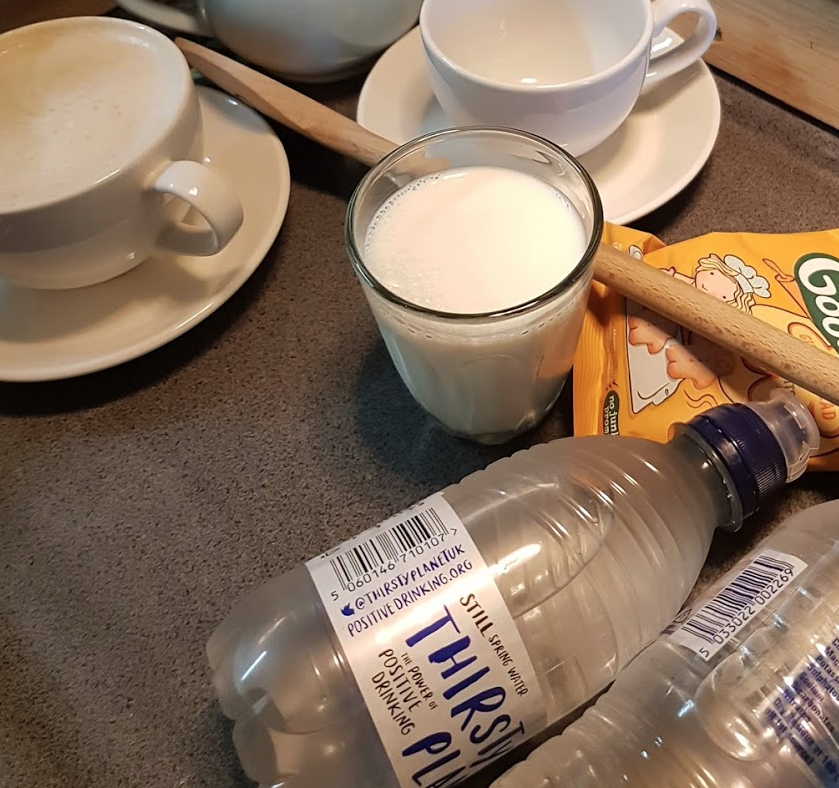 JazAshwin's tweet photo. £1.50 for a _tiny_ glass of milk for my daughter. @MilletsFarm could at least have bought me dinner first. Ouch. https://t.co/fN5T1nvW1F