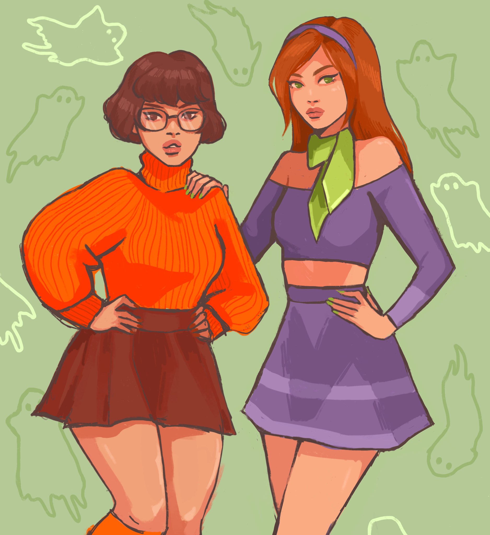 Toni Renea on Twitter "Velma and Daphne🧟♂️👻 Scoobydoo velma daphne