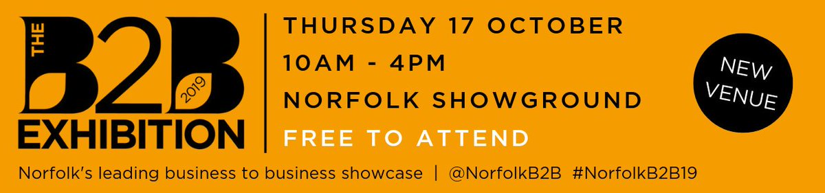Excited to be at this years B2B Exhibition at the Norfolk Showground! 

Come and see us for delicious lunch options from <a href="/TheGreenGrocers/">The Green Grocers</a> <a href="/KETTLEChipsUK/">KETTLE Chips</a> and lots of tempting cakes! 

Lots of great hot drinks from <a href="/greenfarmcoffee/">Green Farm Coffee</a> too! 

#Networking #FeedGoodFood