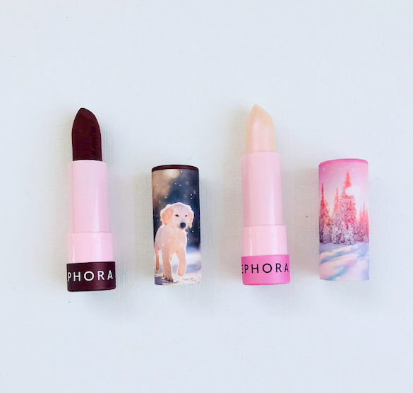 Today's Twitter beauty giveaway is Sephora Lipstories in Snow Day and Winter Blizzard! Very cute packaging. To enter, follow <a href="/davelackie/">dave lackie</a> &amp; RT