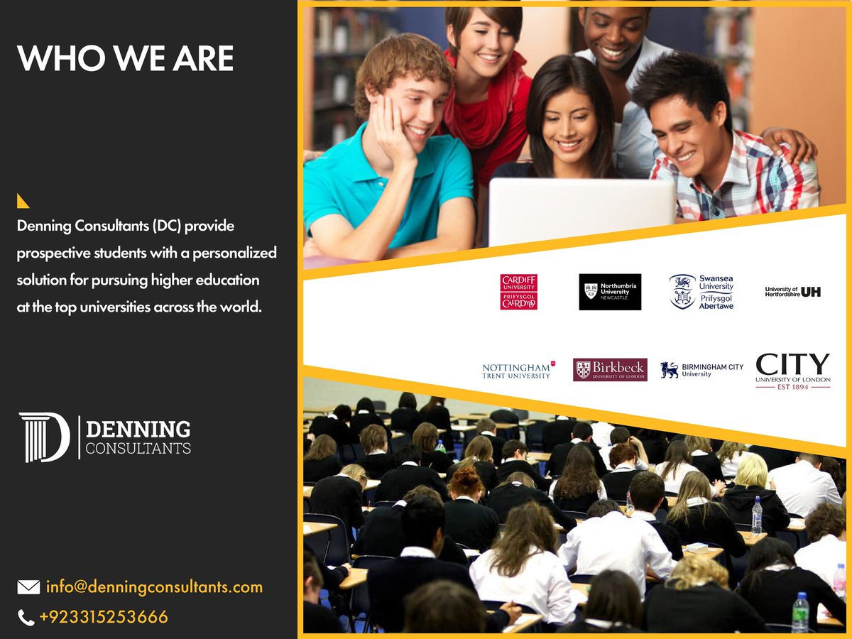 Stay in touch with us:
- denningconsultants.com
- 0331-5253666 , info@denningconsultants.com

#Denningconsultants #DCo #educationalconsultants
#studyabroad #highereducation #acrosstheworld 
#educationconsultation #topuniversities