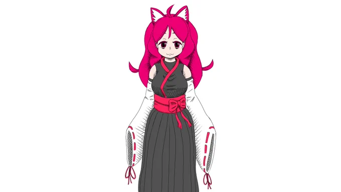 今日の進歩  影の斜線は色塗りの後に描こう(白目) 塗りがめんどくさい、バケツが使いづらい(白目)  #ケムリクサ #ケムリクサファンアート
