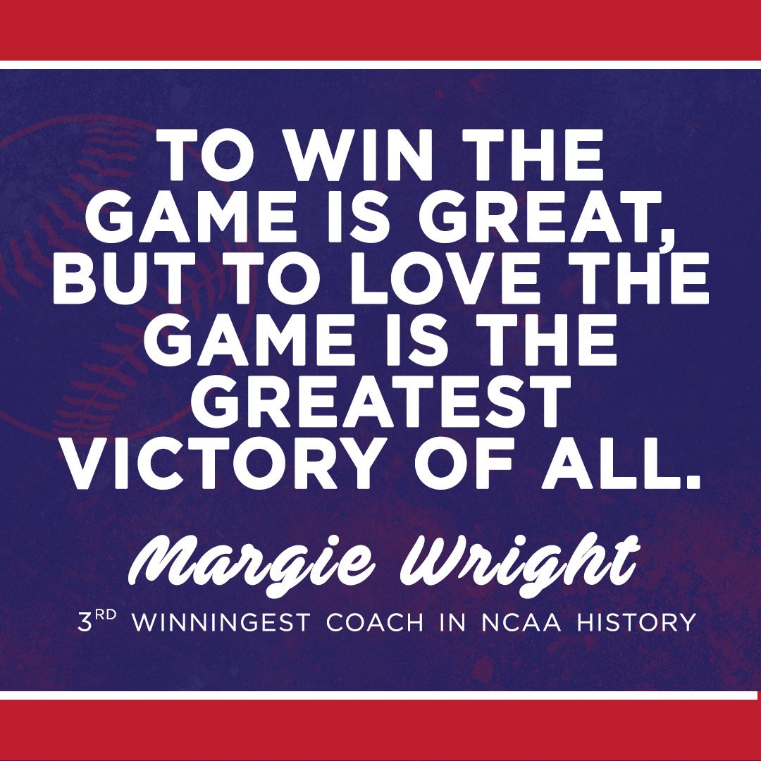 THESpringGames's tweet image. As the coach with the third most wins across all NCAA Division 1 sports, Coach Margie Wright proves her love for the game of softball everyday!

#motivationalmonday #softball #thespringgames