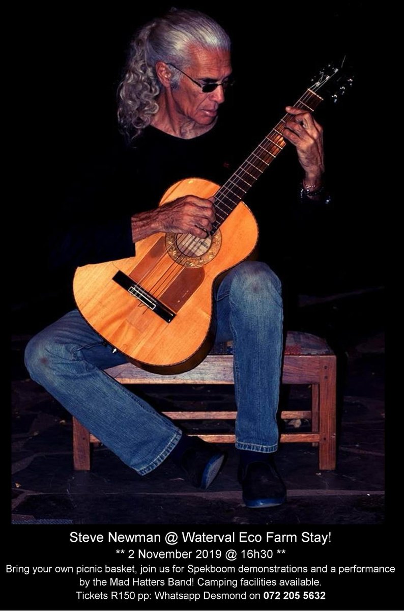 Steve Newman plays in #Ladismith on 2nd November: book your tickets now! R150 pp