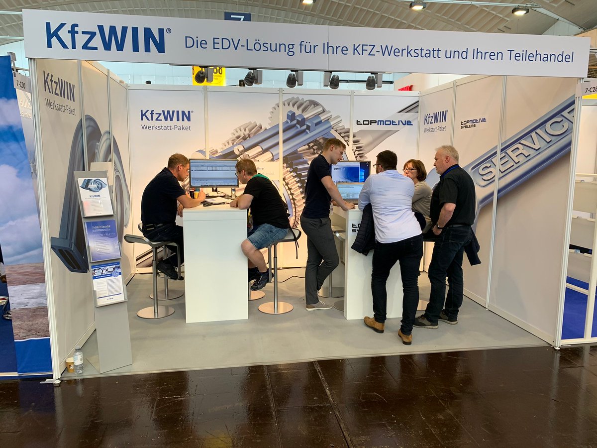 TOPMOTIVE's tweet photo. A firm component in the fair calendar, last weekend for the first time in Essen: the #CARAT fair. In addition to our DMS systems KfzWIN and TMS-Handel we presented the webELEKAT4.0 as successor catalog for the previous webELEKAT2.0. #topmotive #spareparts #iam #catalogs https://t.co/sEi6biH4tJ