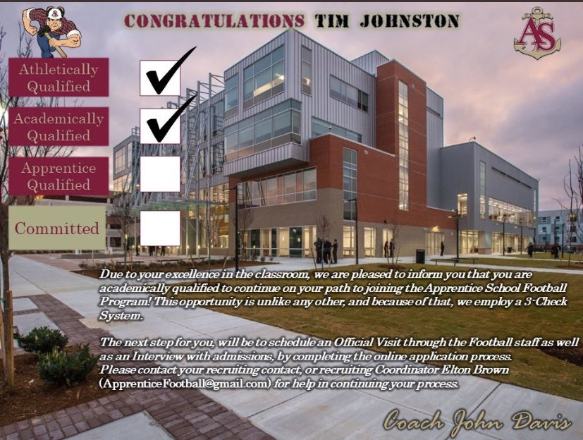 TimJohnston65_'s tweet photo. Blessed to receive my 2nd #ASCheck from the Apprentice School. Excited to explore my potential debt-free six figure future as a #20KBuilder #ChaseACheck https://t.co/4bHwW9J2bh