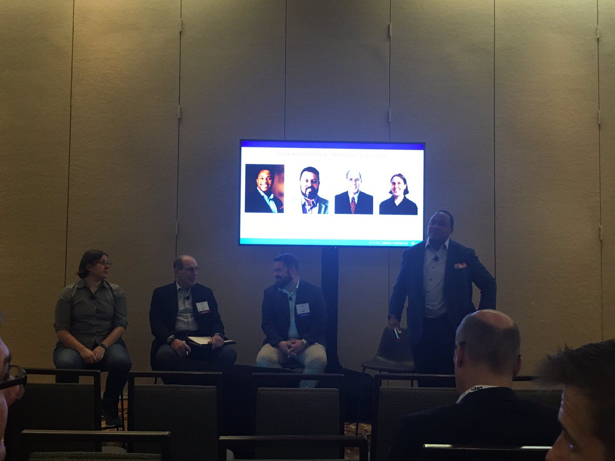 DCVelocity's tweet photo. “People are very interested in failing fast; they don’t want to fail, but they would rather find out in 4 days than 4 months whether a new tech will pan out,” Fetch Robotics CEO melonee wise said at #mhiac19 @poweredbymhi https://t.co/qFkro0jU1t