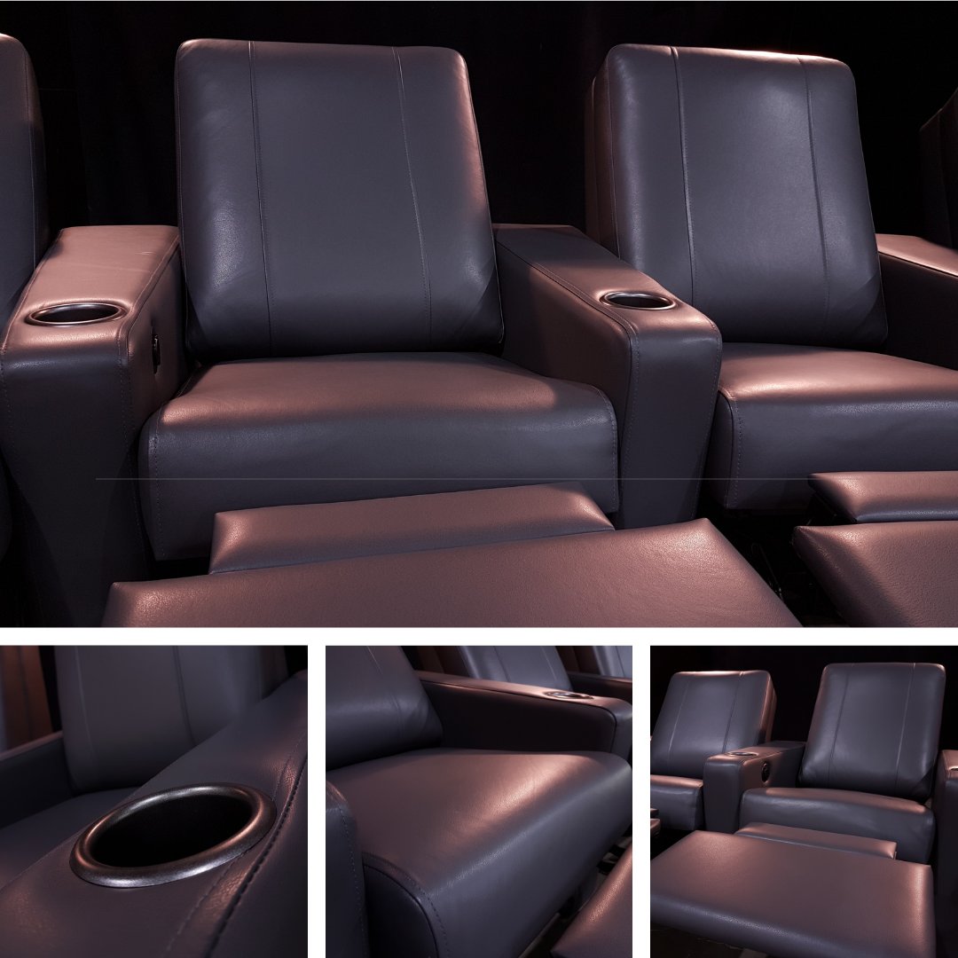 EliteHTS's tweet photo. The plush N12 in Charcoal Valentino Leather with power recline and gun-metal gray cupholders brings top-level comfort and luxury to your cinema experience. Our full line of elegant home theater seats are fully customizable to your personal taste. 🎞️🍿https://t.co/nmMjpT522b https://t.co/QjOnlRIqyr