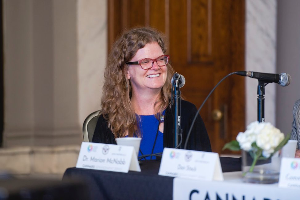 CannaAdvSeries's tweet photo. Dr. Marion McNabb is the CEO and Co-Founder of @C3ResearchNet a Massachusetts-based cannabis research company aiming to improve the evidence-base related to medical cannabis therapies.  Dr. Marion McNabb holds over 15 years of global public health field experience. https://t.co/GDrBFI4rKn