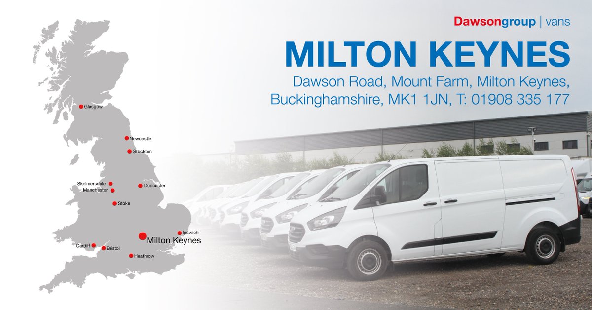Contact our Milton Keynes branch today. Our consultants are waiting to help you save money and improve your fleet’s uptime! -> bit.ly/2RFXzDr 

#Didyouknow, that no-one in Milton Keynes is ever more than half a mile from a park?

#miltonkeynes #vans #improvement #branch