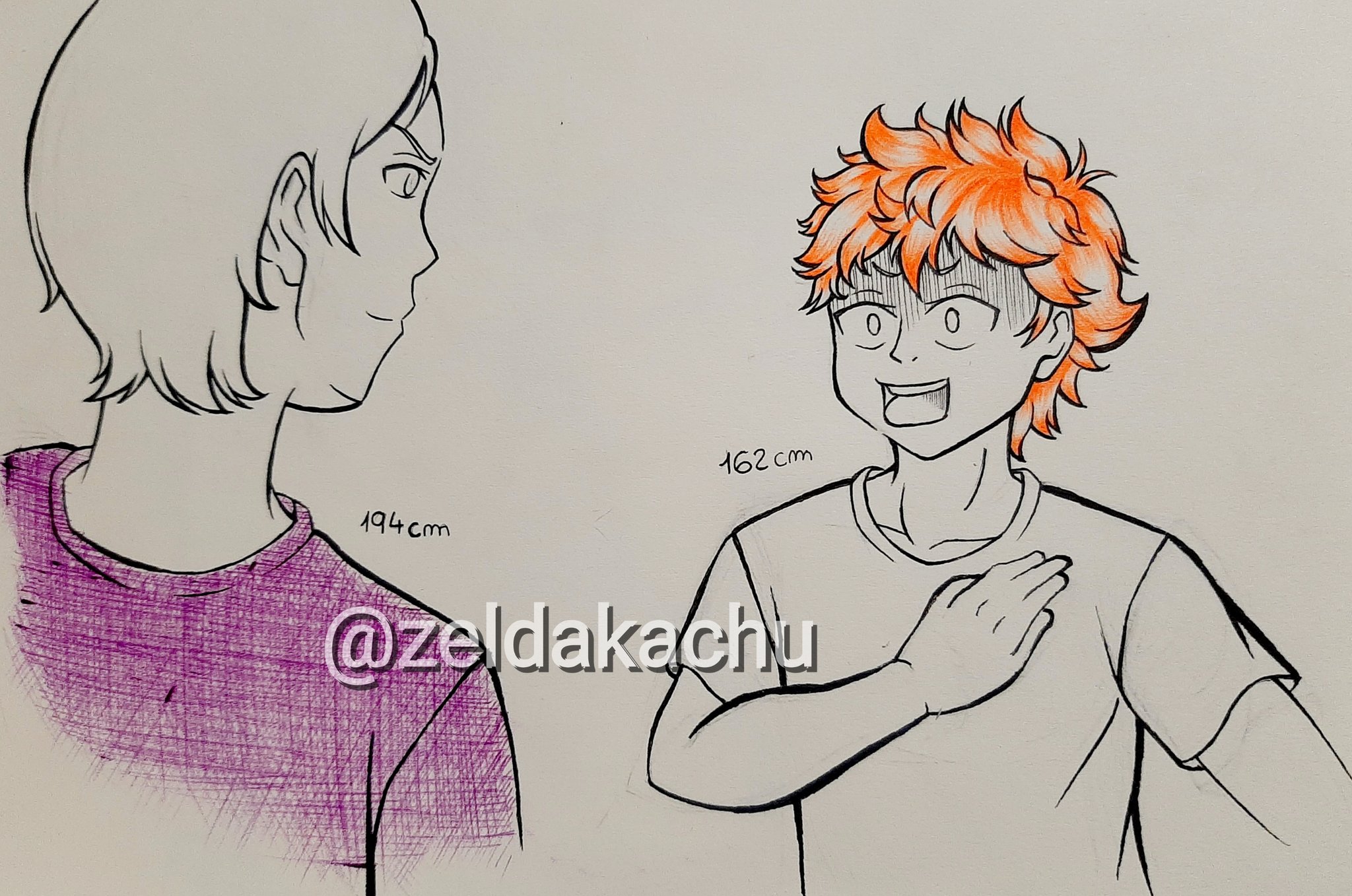 Zeldakachu Overgrown Size Inktober Inktober19 Day14 Overgrown Ink Anime Manga Haikyuu ハイキュー Nekoma 都立音駒高校 Lev Haiba Levhaiba Karasuno 烏野高校 Hinata Shoyo Hinatashoyo Sugoi Fanart Draw Drawings