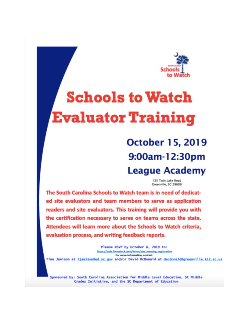 UC_SCAMLE's tweet photo. Check out the SC-AMLE Upper Coastal Region Oct. 2019 Newsletter https://t.co/RBgOGNxx0S