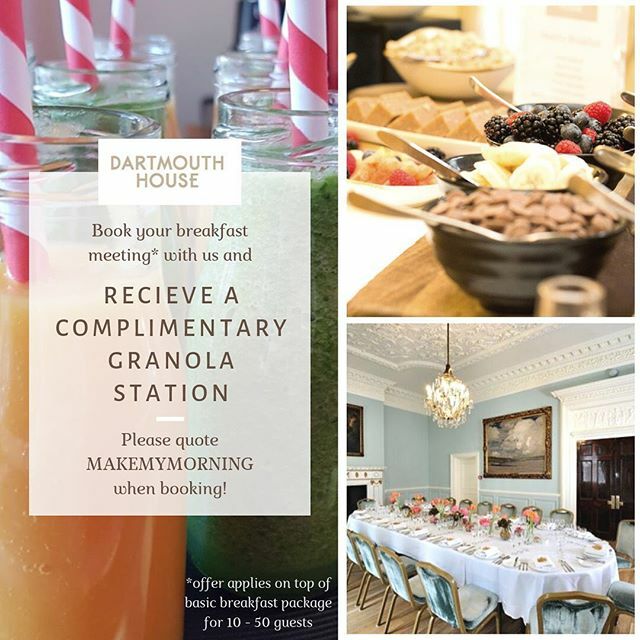 Breakfast meetings can often blend into one another. Why not impress your guests and opt for an opulent setting, like Dartmouth House?  #breakfastmeetings #meetingsinmayfair #londonvenues #eventprofs #mice #makemymorning