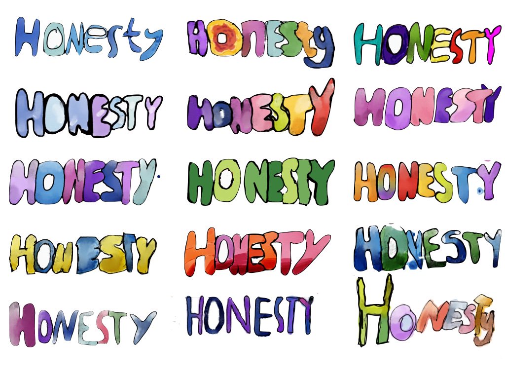 JacobWoolcock's tweet photo. We spent time talking about what each value meant alongside learning how to create #BubbleWriting and use shading effectively. Some words were more popular than others, probably due to their length! #iPadArt #EveryoneCanCreate @Tayasui_apps #SketchesSchool https://t.co/wIxSGvVEQ1