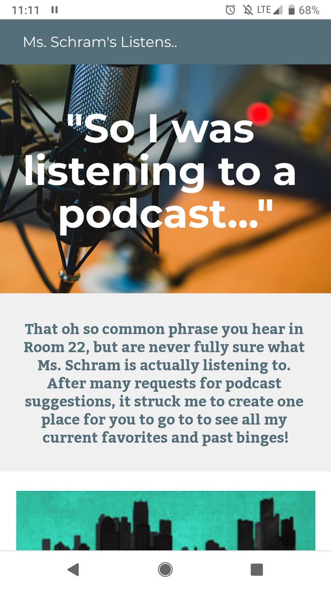 MsHistoryGeek's tweet image. Ever wonder exactly what Ms. Schram listens to when you hear those oh so common words "so I was listening to a podcast..."? Well you're in luck. There's now one place to find the current and past faves to help you find some potential listens of your own! sites.google.com/view/ms-schram…