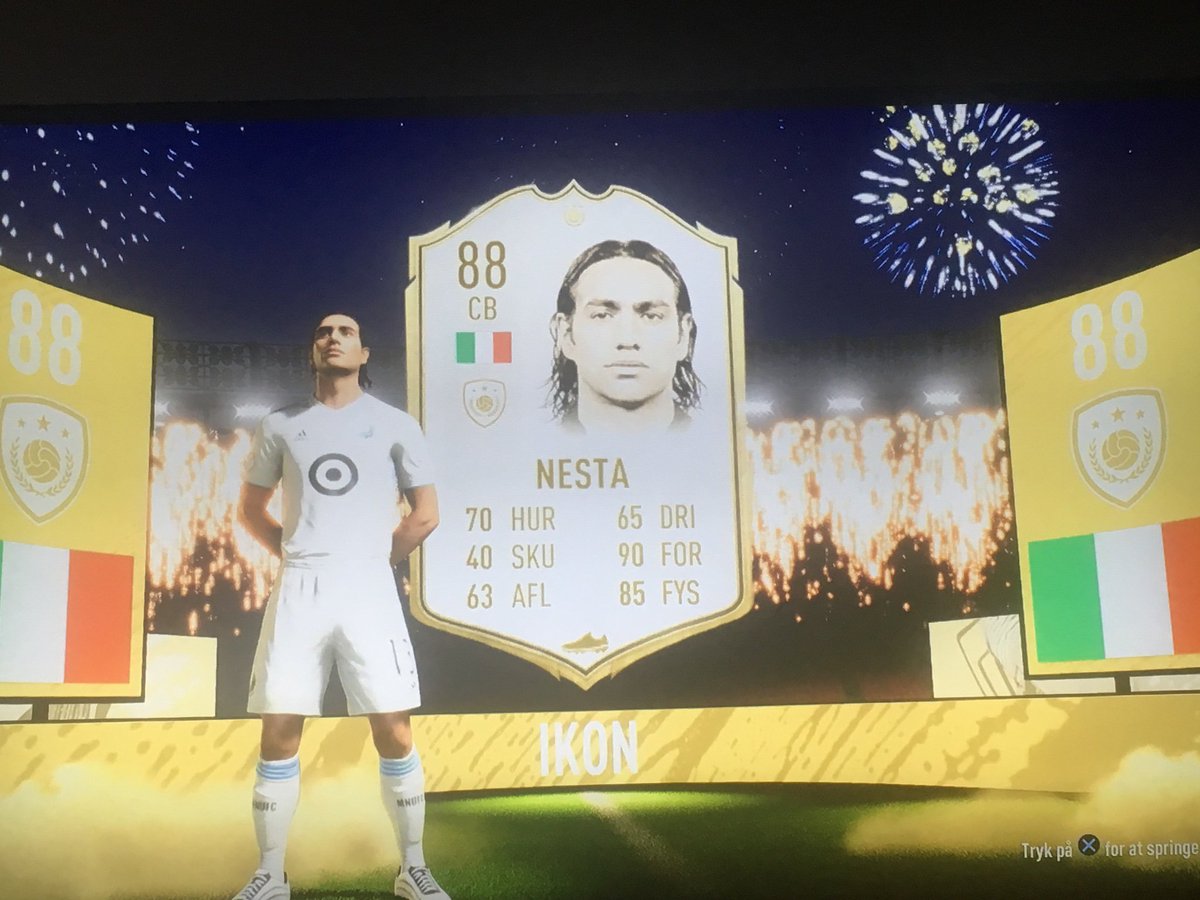 CBoellingtoft's tweet photo. Første Icon Swap. 95 rated med Anchor. Ind ved siden af Baresi i midterforsvaret. Nesta ❤️ #FIFA20 #FIFADK #iconswaps https://t.co/3EovDqatx9