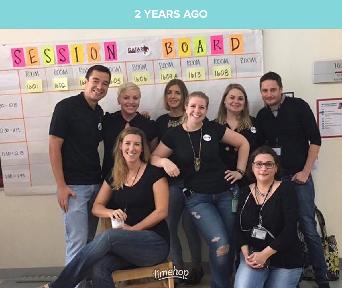 MsBruski's tweet photo. Missing my @EdcampQatar crew and all of your passion! Good news: I think another school is going to resurrect the #unconference #bestPL #TeacherLed @MsGraves214 @AlishaFeitosa @kleyfeitosa @lisa_bastedo https://t.co/VdXGxlCeTD