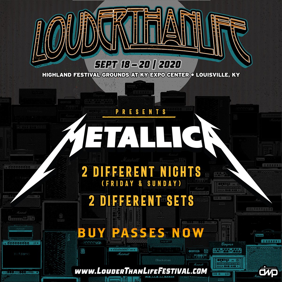 ON SALE NOW: Louder Than Life 2020 weekend passes with <a href="/METALLICA/">Metallica</a> headlining two nights, featuring two different sets, ensuring an unforgettable weekend. 🤘    

🎟: bit.ly/loudermetallica