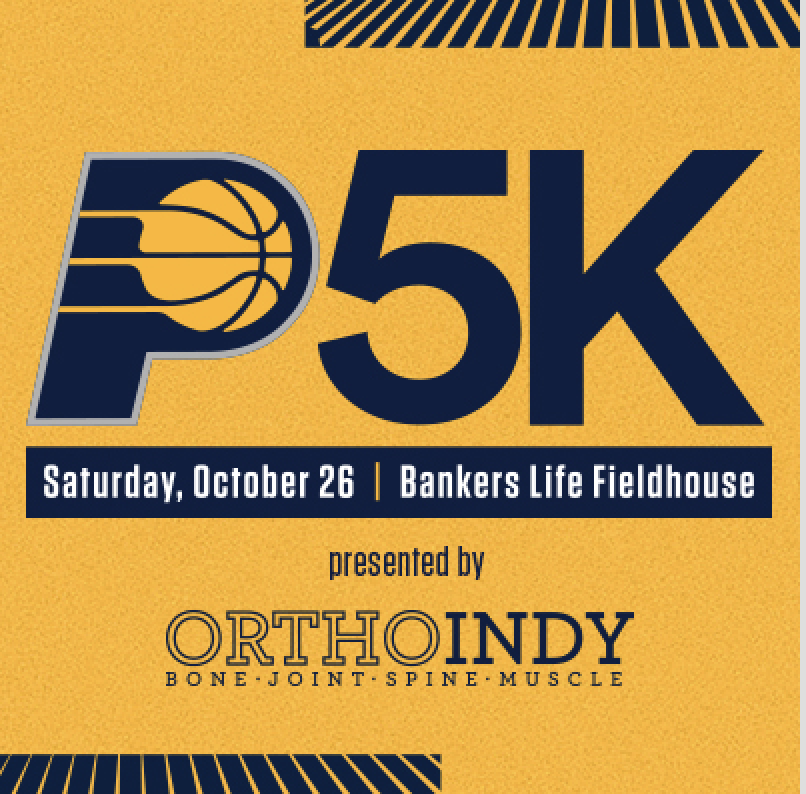 Sign up today for the Pacer's 5k before prices go up on Friday! Each participant receives 1 free balcony level seat to the Pacers vs Cavaliers on Nov. 1!