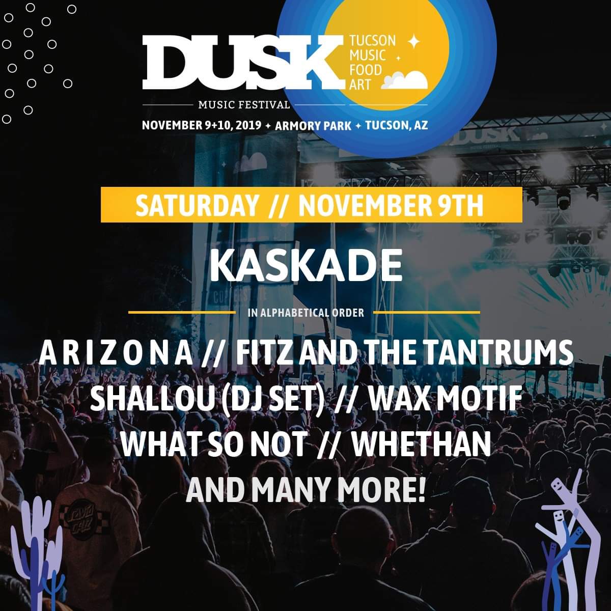 SpectoEnt's tweet photo. DUSK TICKET GIVEAWAY:
@dusktucson is next month 🔥
1. Tag 3 friends
2. RT this post
ONE weekend pass winner will be announced Friday!! 🤘 https://t.co/qiZTxRnzCe