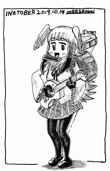 14 Overgrown(成長しすぎた) #けものフレンズ #inktober #Inktober2019
努力の甲斐あり演奏技術を磨いて大人気に、しかし演奏のみの出演は断固拒否するトキさん
なお歌 https://t.co/yPNM0rZZXb