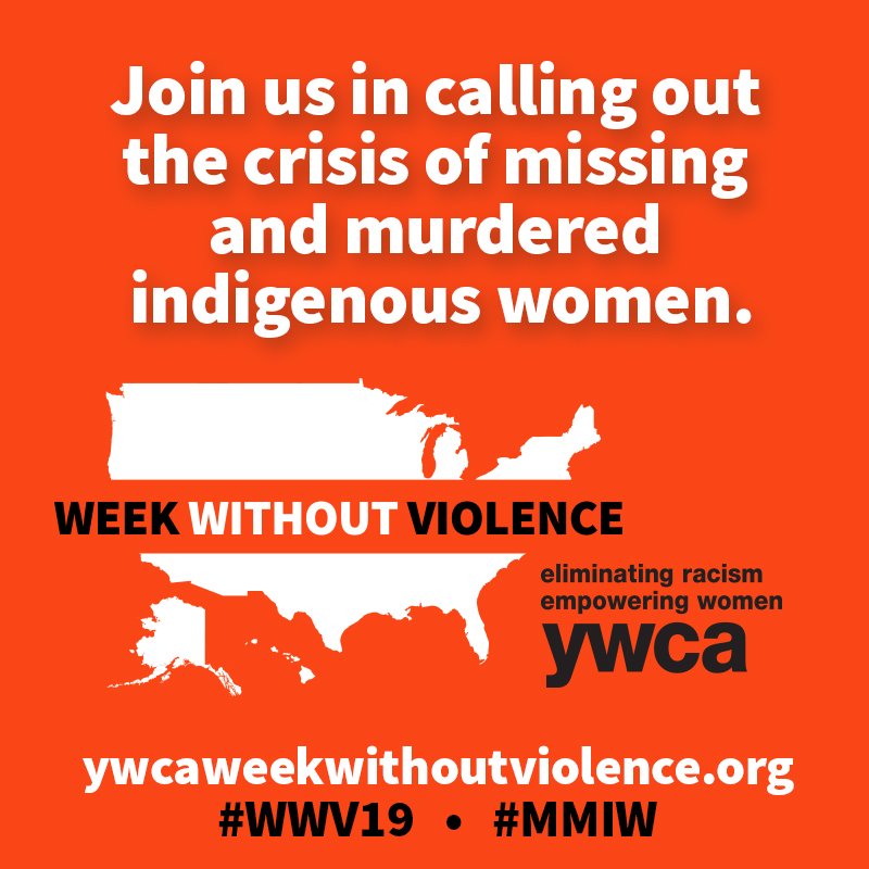 YWCAUSA's tweet photo. More than 5,700 cases of #MMIWG were reported in 2016, but only 116 were logged into DOJ’s missing persons database. Join us in calling out this injustice: https://t.co/j27WnMKOMR #MMIW #WWV19 https://t.co/b2PA33awtw