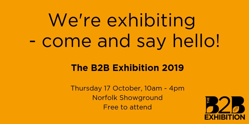 Tick-tock! ⏰
Not long to go until <a href="/norfolkchamber/">Norfolk Chambers of Commerce</a> #B2B2019 at <a href="/theshowground/">Norfolk Showground & Events Centre</a>. 
We're at stand 51, so pop along, say hello, &amp; enter our quiz for your chance to win afternoon tea for 2 <a href="/Assembly_House/">Assembly House</a> 
😋🍰☕️🍴😌
#Norwich #Norfolk #NorwichBusiness #NorfolkBusiness #NorfolkChamber