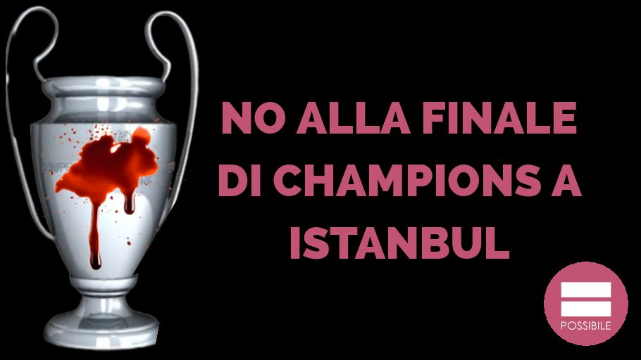 È assurdo che non si ripensi il luogo della finale di Champions. Come è assurdo che si giochi #FranciaTurchia di oggi. 
Non può andare avanti tutto come se niente fosse. Vale per il calcio, vale in generale per i rapporti con la Turchia. #Basta #NoFinaleChampionsAIstanbul