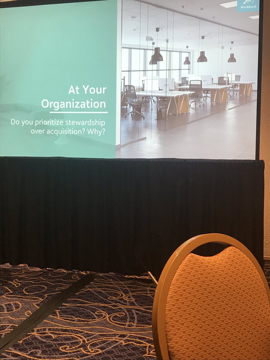 JessieFinley84's tweet photo. Does your organization prioritize stewardship over acquisition?Why? #bbcon https://t.co/bW8KRcsAXu