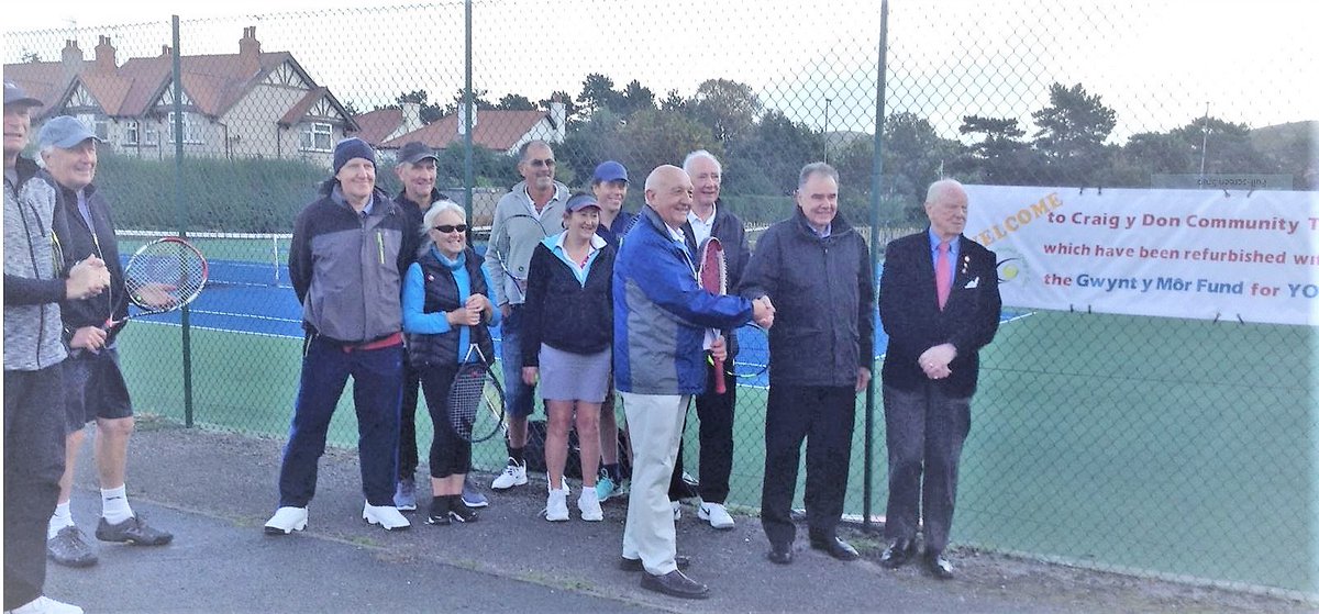 Rear Courts Refurbishment Project
Thanks to everyone for their support on our project, the work has now been completed and the courts are now officially open.
A special thanks to Neil Pringle of the CVSC Gwynt Y Mor Community fund for his support.