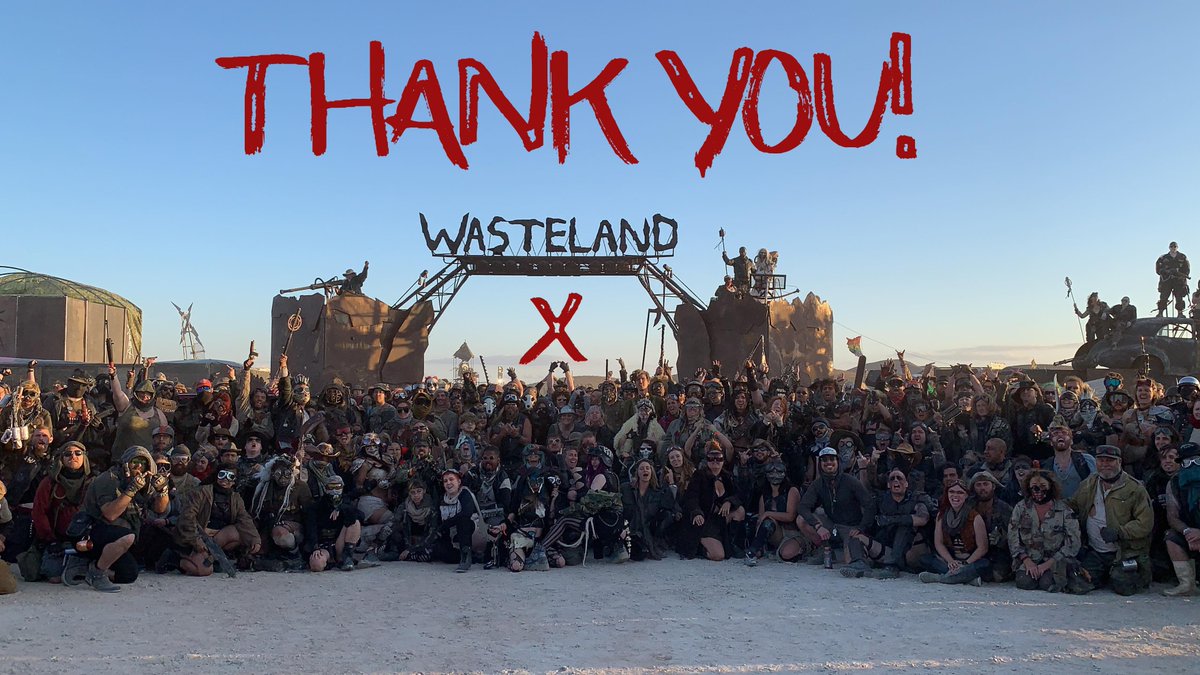 WastelandHQ's tweet image. THANK YOU to everyone who made 2019 a year to be remembered for a long time! We are SO damn grateful and proud to have this community celebrating 10 years!

#WastelandWeekend XI September 23rd - 27th, 2020.

Tickets are expected to go on sale in the first quarter of 2020.