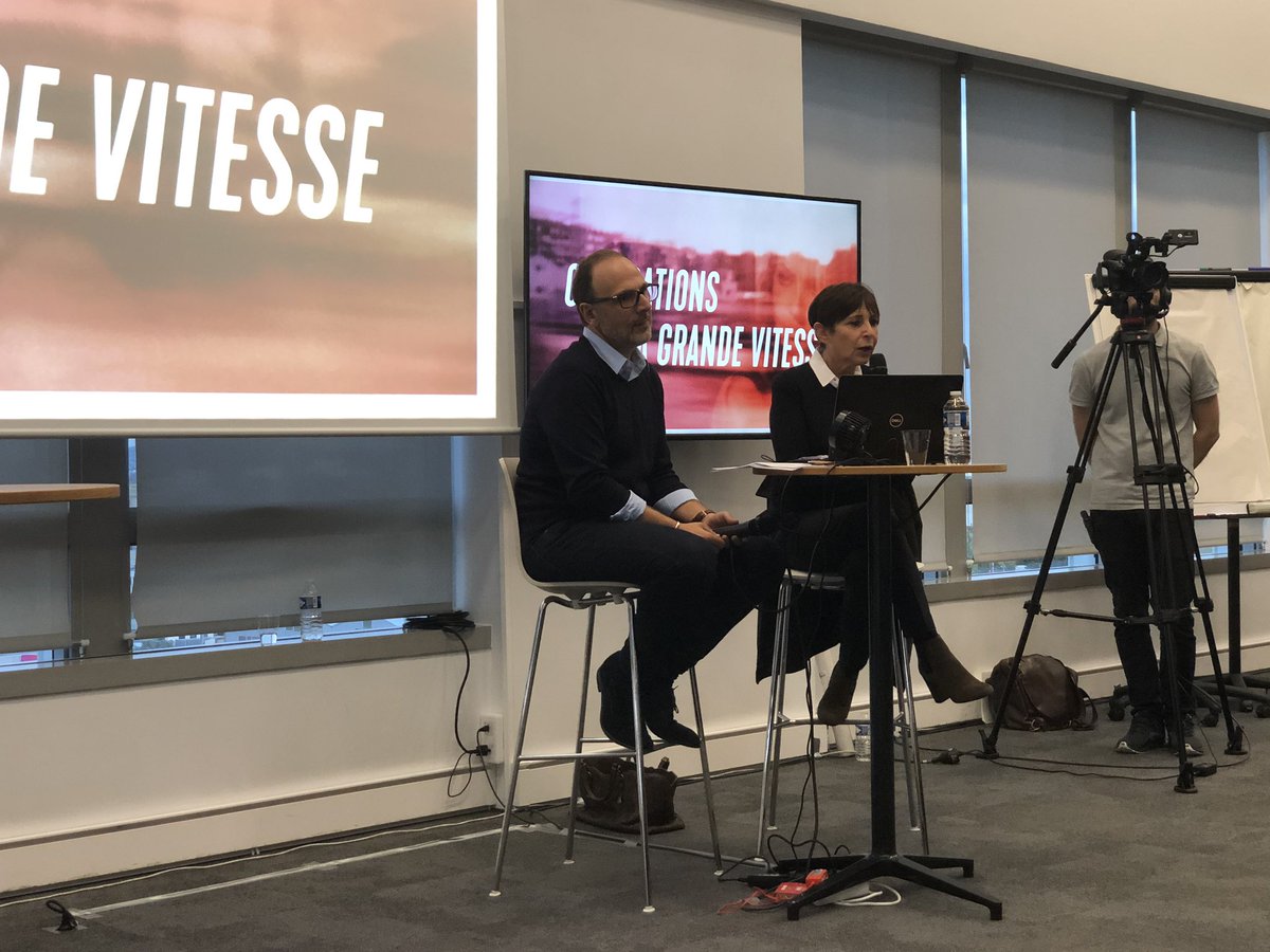 SNCFNumerique's tweet photo. [#Conférence🎤] Véronique Morali et Michael Edery, respectivement directeur du planning strategie et présidente de @WebediaFR, leader du brand content en France, sont aujourd’hui chez @GroupeSNCF pour nous parler des Millennials: Générations à grande vitesse. https://t.co/vX2MMSunQ6