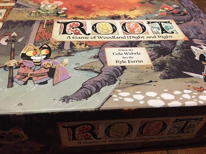 Played this new board game Root with some friends - the art is so sweet!! But it's a bit complicated for me haha. 