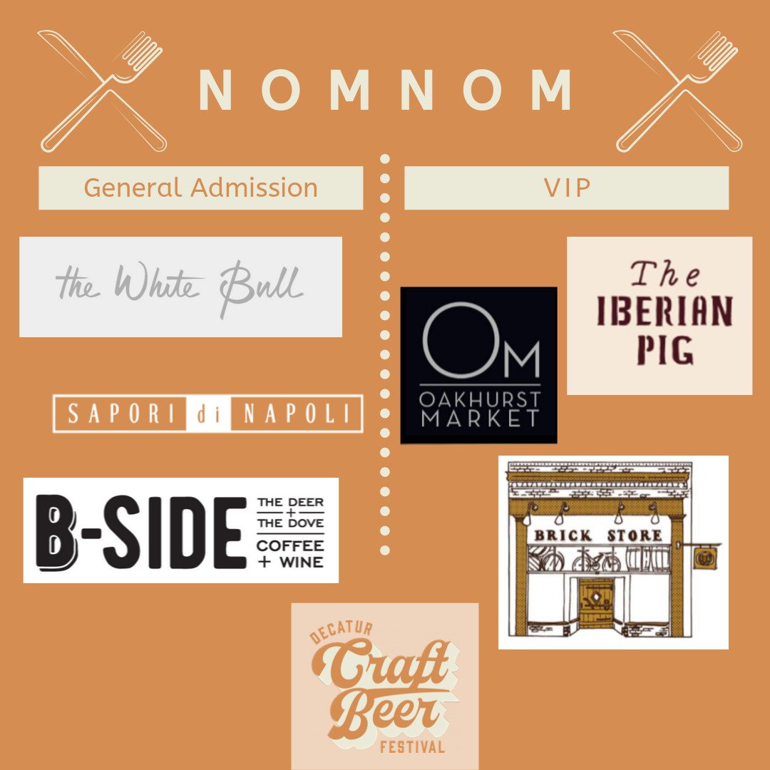 We're getting hungry just thinking about the delicious food that will be available at this Saturday's Decatur Craft Beer Fest!
-
#nomnom #decaturbeerfest #decaturga