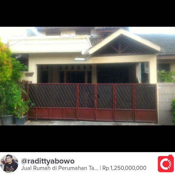 RadittyaBowo's tweet photo. Selling Jual Rumah di Perumahan Tam... Rp 1,250,000,000 https://t.co/E1lkNm81Yo #carousell @carousell_id https://t.co/sdLYOFa7Fa