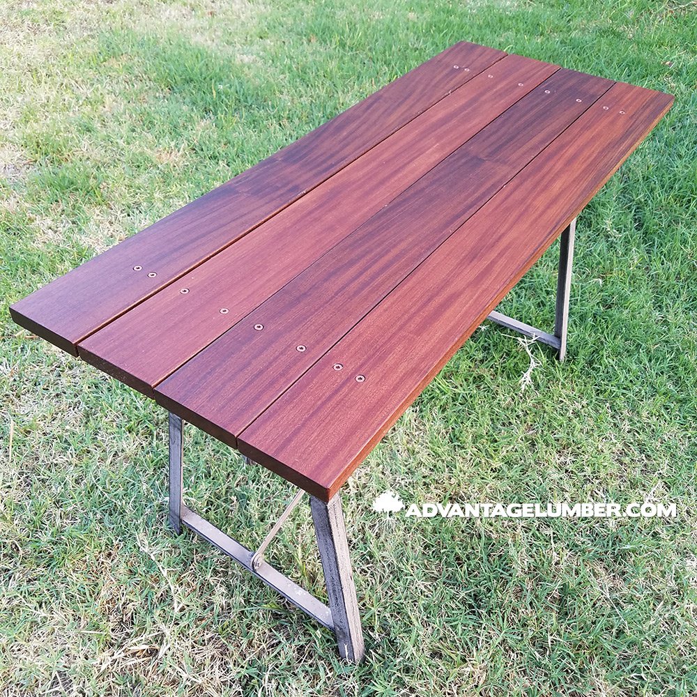 advantagelumber's tweet photo. This old bench was restored using ipe decking. Small projects like this are the perfect way to try working with exotic hardwoods for the first time.
#ipe #bench #ipebench #ipedecking #wood #woodbench #hardwood #hardwoodbench #DIY #DIYbench #exoticwood #exotichardwood https://t.co/5bZOdKROW9
