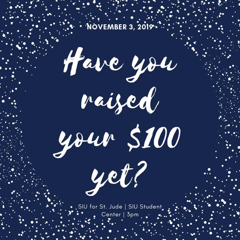 Less than 3 weeks away people!! Get fundraising at fundraising.stjude.org/siuc