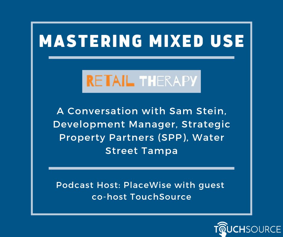 touchsource's tweet photo. New Podcast: Mastering Mixed Use with Sam Stein via Retail Therapy. @placewise &amp; co-host @ajaykapoor #Retail #MixedUse #CRE

https://t.co/HFamq0JPhx https://t.co/9U6HpJKzyj
