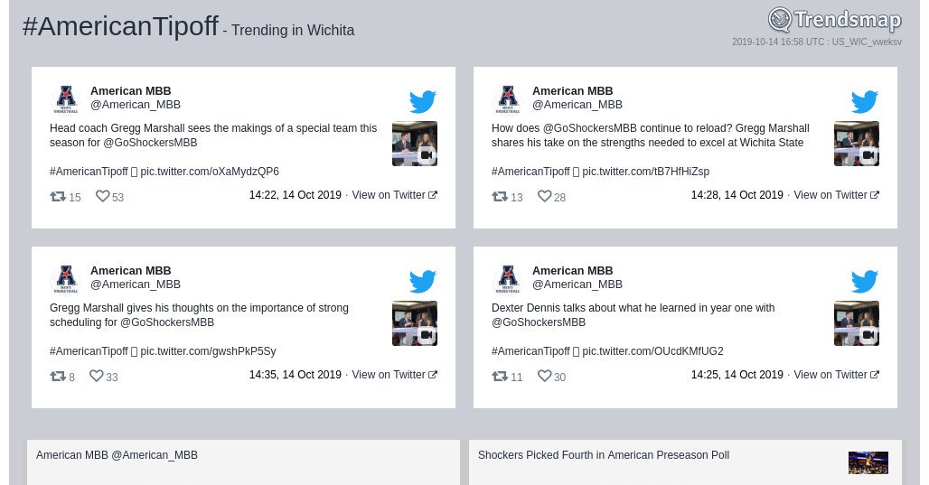 TrendsWichita's tweet photo. #americantipoff is now trending in #Wichita

https://t.co/yHnUcPRgeT https://t.co/wWKmgSjTMc