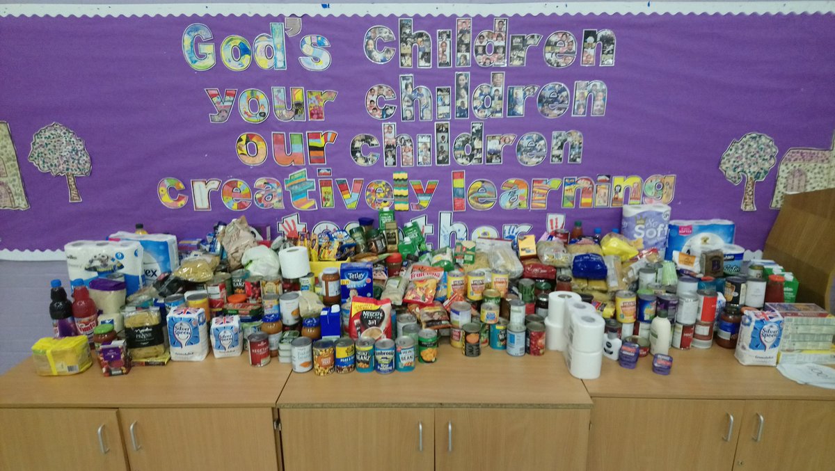 CCESchool's tweet photo. Thank you! Thank you! Thank you! Our incredible (and enormous!) harvest donation is ready for packing and delivery to the Erith Food Bank #Generous #BlessingOurCommunity @Bexley_Foodbank @ErithChurch https://t.co/csgNjuXWia
