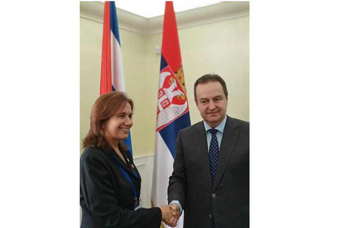 Chancellor of Serbia receives Vice-President of Cuban Parliament