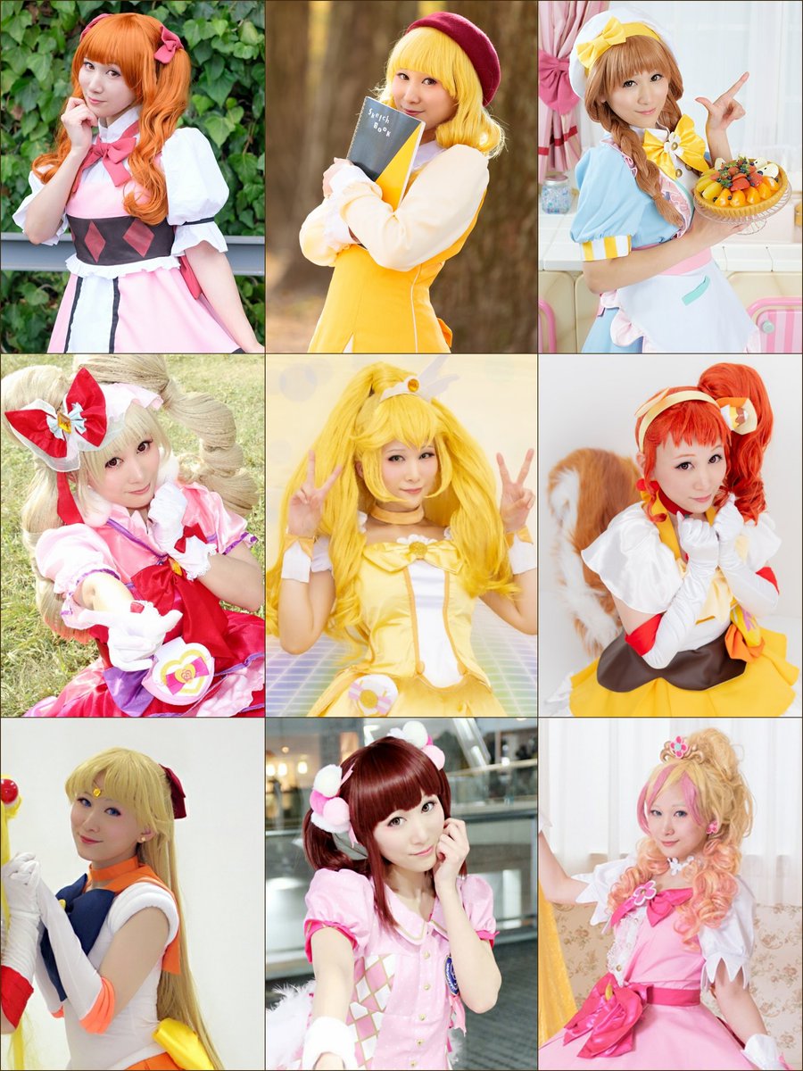 キュアかすみ Na Tviteru みんなのコスでカラフルな髪色キャラを9人見たい 全然カラフルじゃない 好きな髪色分かりやすいわ 黄色茶色好き