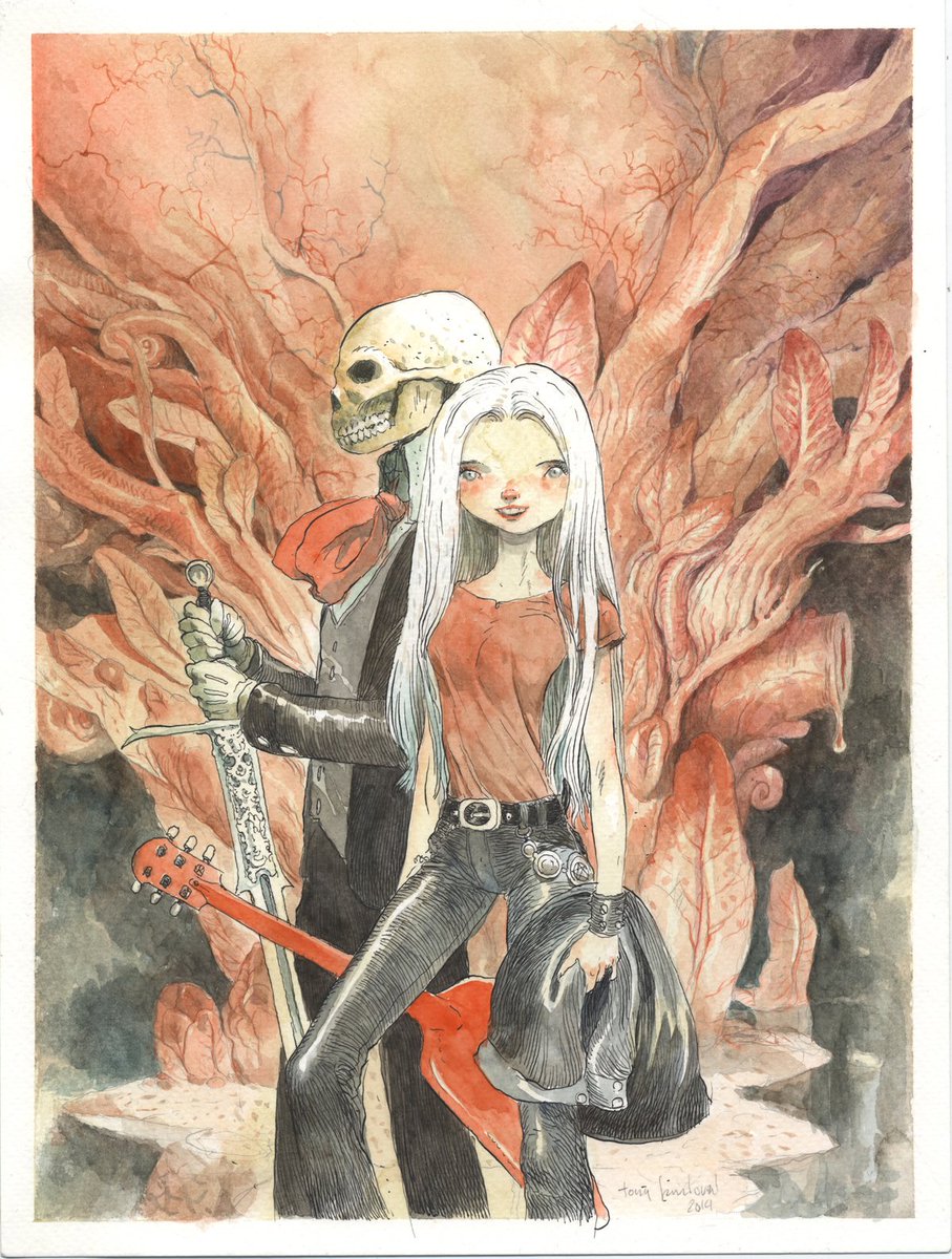 rainofdoom1's tweet photo. working on a cover for the new sketchbook,mr calcium skeleton was in love.
a little copilation of sketches and test pages of this characters. #mrcalciumskeletonwasinlove #sketchbook #rainofdoom #tonysandoval #watercolor #acualrelas #comic https://t.co/SiOirclXXc